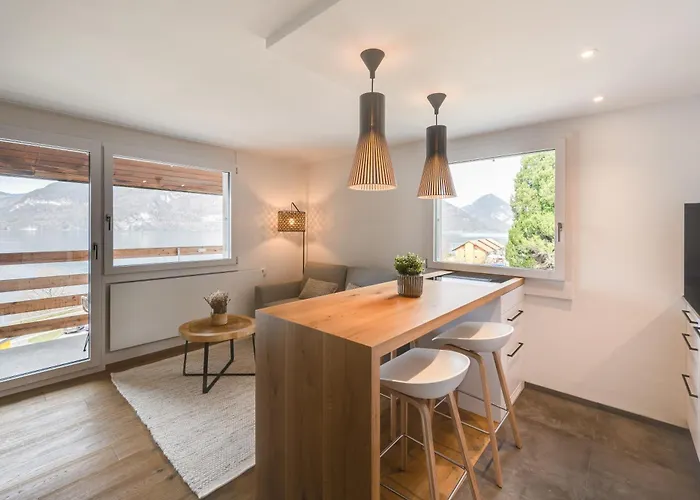 Apartment Bijou Side Panorama - Seeblick Und Erholung Nahe Interlaken *